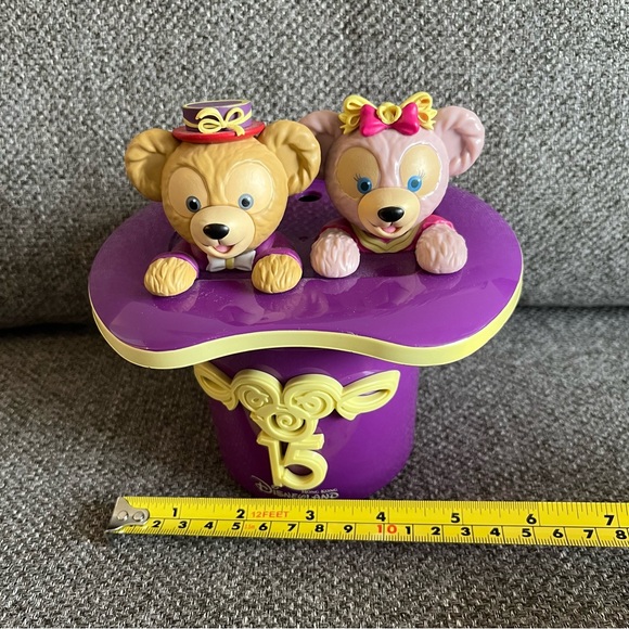 Disneyland Hong Kong 15th Anniversary Duffy & Shelliemay Cup Souvenir bucket Toy - Picture 12 of 13